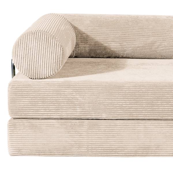 Schlafsofa NJORD Vakuumverpackt - Cordstoff Vaida: Beige