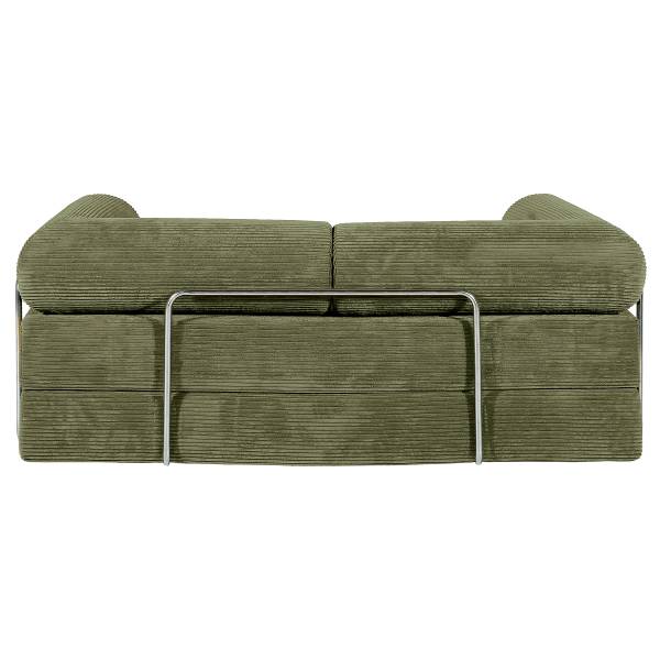 Schlafsofa NJORD Vakuumverpackt - Cordstoff Vaida: Grün