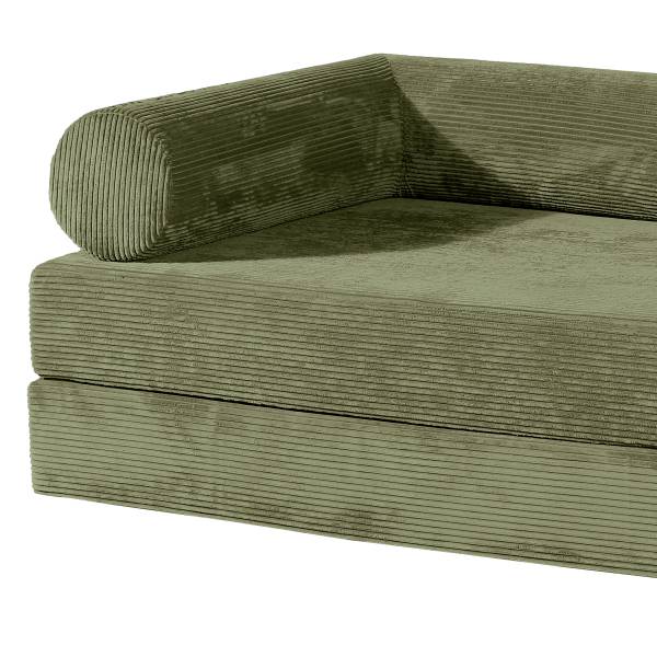 Schlafsofa NJORD Vakuumverpackt - Cordstoff Vaida: Grün