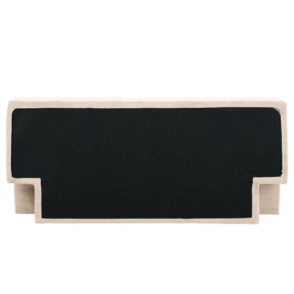 Schlafsofa AUNA Vakuumverpackt - Cordstoff Vaida: Beige