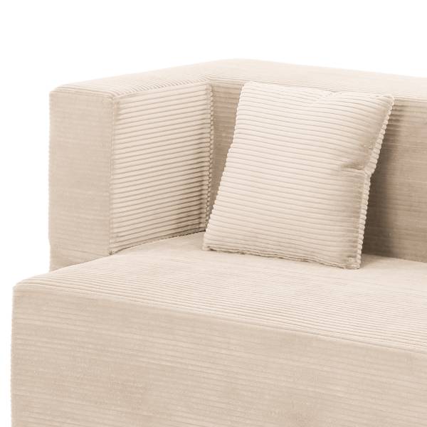 Schlafsofa AUNA Vakuumverpackt - Cordstoff Vaida: Beige
