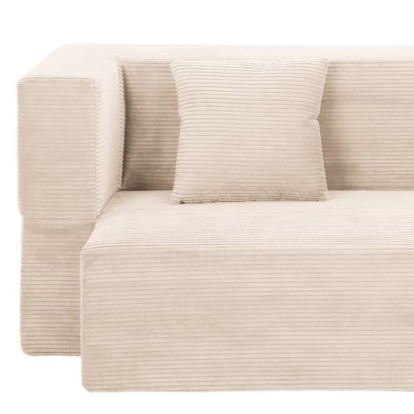 Schlafsofa AUNA Vakuumverpackt - Cordstoff Vaida: Beige