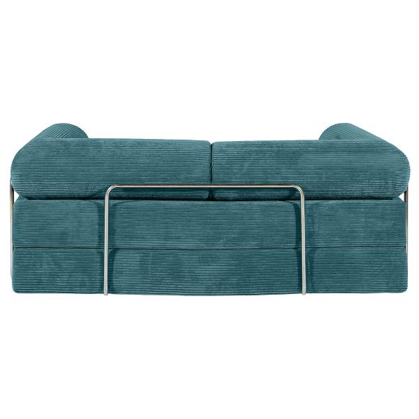 Schlafsofa NJORD Vakuumverpackt - Cordstoff Vaida: Azurblau