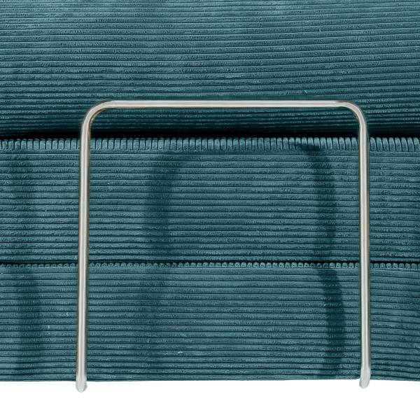 Schlafsofa NJORD Vakuumverpackt - Cordstoff Vaida: Azurblau