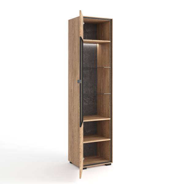 Parete attrezzata di 3 mobili Woodham Rovere parzialmente massello