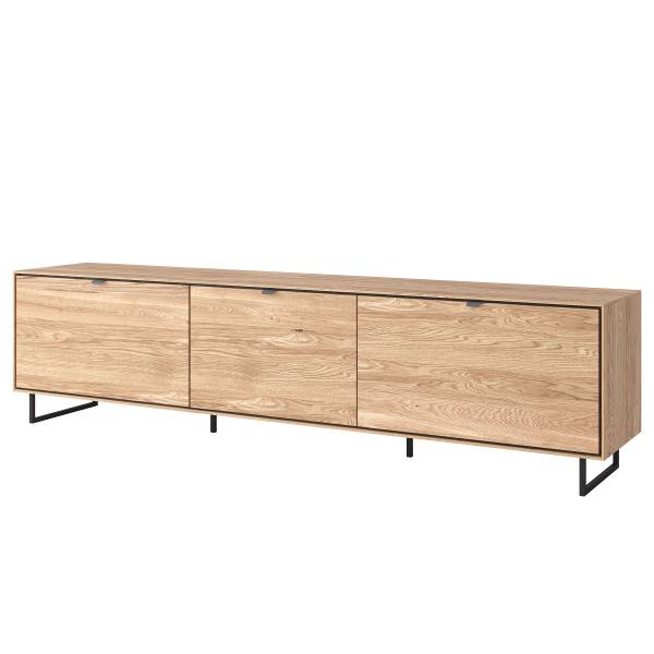 Parete attrezzata di 3 mobili Woodham Rovere parzialmente massello
