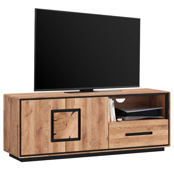 Mobile TV Woodrow 146 cm B Rovere / Nero