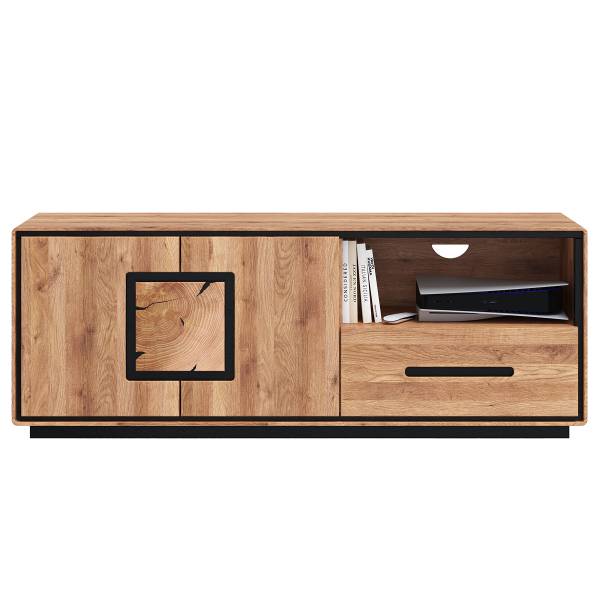 Mobile TV Woodrow 146 cm B Rovere / Nero