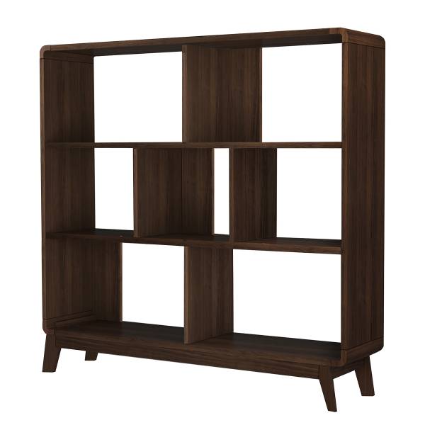 Étagère Kerodi - largeur 122 cm Imitation chêne foncé
