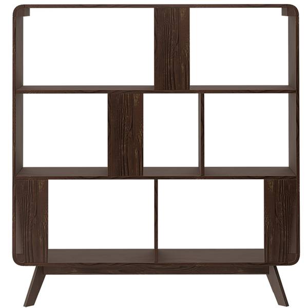 Étagère Kerodi - largeur 122 cm Imitation chêne foncé