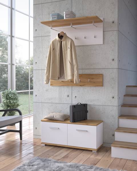 Patère Cimadu Décor chêne wotan