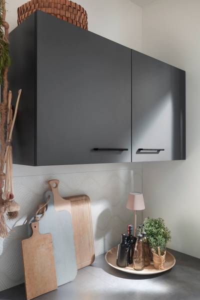 Cuisine premium Oliver 370 cm Gris mat - Sans électroménager