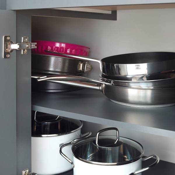 Cuisine premium Oliver 370 cm Gris mat - Sans électroménager