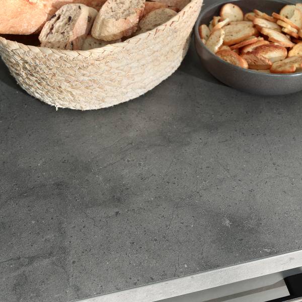 Cuisine premium Oliver 370 cm Gris mat - Sans électroménager