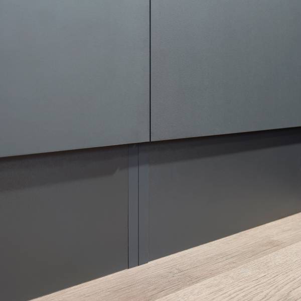 Cuisine premium Oliver 370 cm Gris mat - Sans électroménager