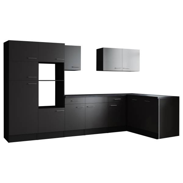 Cuisine premium Oliver 340 cm Gris - Sans électroménager
