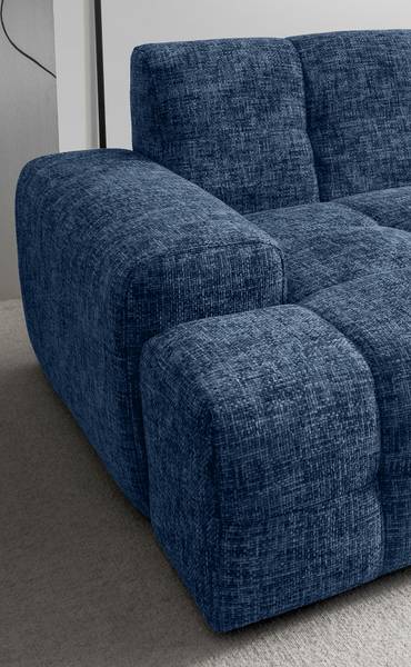 Big-Sofa Dunti Strukturstoff Ruta: Ozeanblau