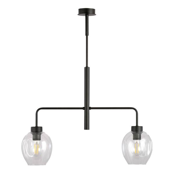 Suspension Lukka Acier / Verre transparent - Translucide