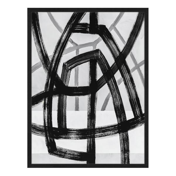 Bild Abstract Lines Buche massiv - Acrylglas - 33 x 43 cm