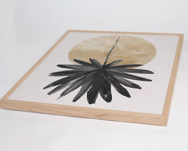 Quadro Golden Twist Faggio massello - Vetro acrilico - 52 x 62 cm