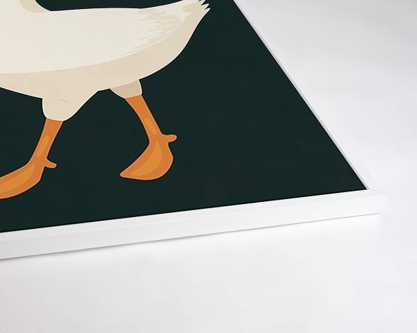 Quadro The Elegant Walker Faggio massello - Vetro acrilico - 52 x 62 cm