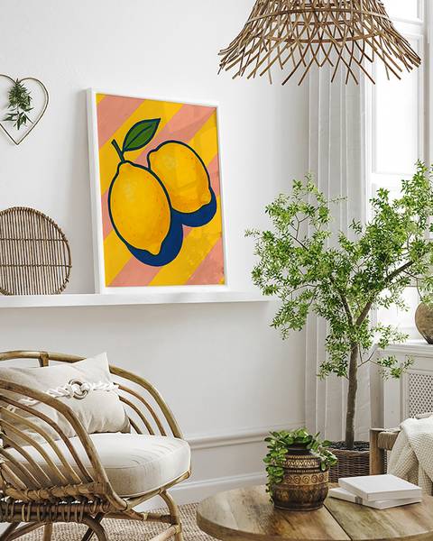 Bild Lemon Pop Buche massiv - Acrylglas - 42 x 52 cm