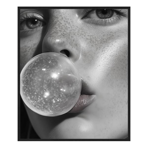 Bild Bubble Buche massiv - Acrylglas - 53 x 63 cm