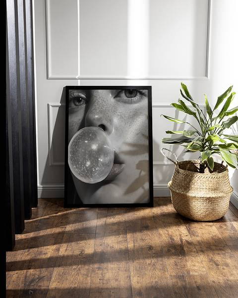 Bild Bubble Buche massiv - Acrylglas - 53 x 63 cm