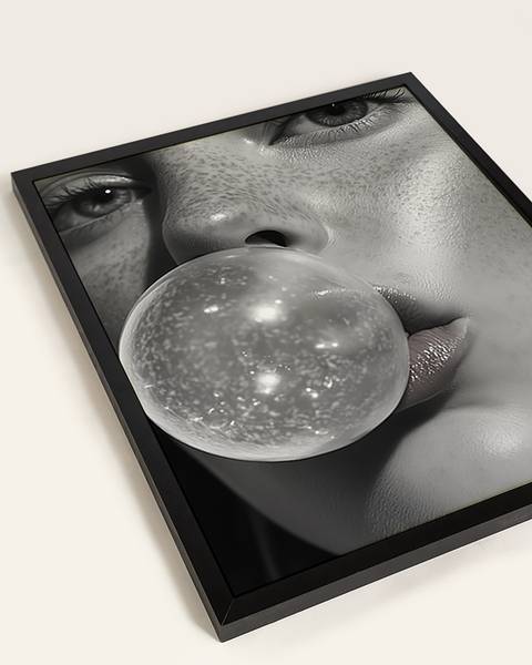 Bild Bubble Buche massiv - Acrylglas - 53 x 63 cm