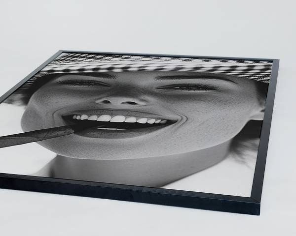 Quadro Smoking a Cigar Faggio massello - Vetro acrilico - 73 x 93 cm