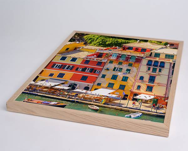 Afbeelding Portofino View massief beukenhout - acrylglas - 42 x 52 cm