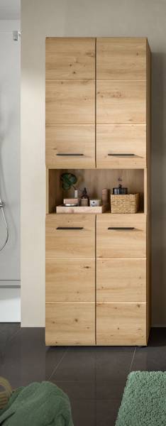 Armoire Amethian Imitation chêne Artisan - Largeur : 60 cm