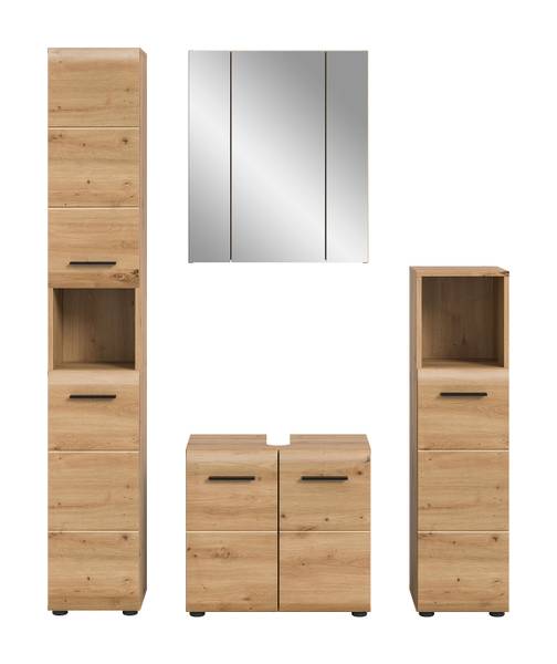 Badset Amethian 4-teilig Kombi V Eiche Artisan Dekor