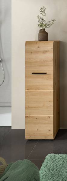 Halfhoge kast Amethian 1 deur Artisan eikenhouten look
