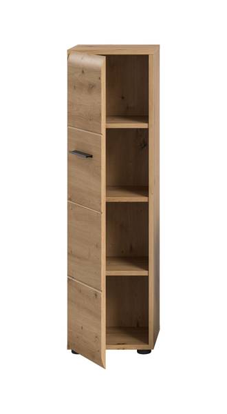 Halfhoge kast Amethian 1 deur Artisan eikenhouten look