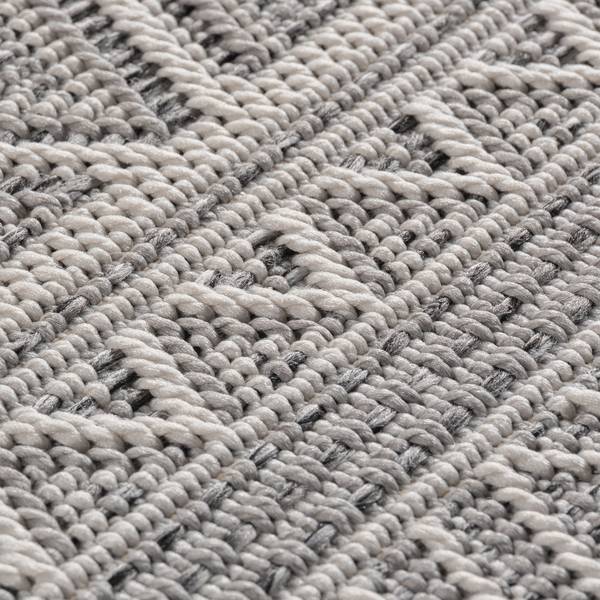 Outdoorteppich Desert 1303 Polypropylen - Grau - 240 x 340 cm