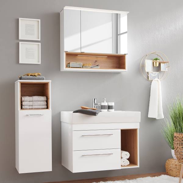 Badset Vastag 3-teilig Holzwerkstoff - 115 x 141 x 47 cm