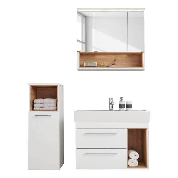 Badset Vastag 3-teilig Holzwerkstoff - 115 x 141 x 47 cm