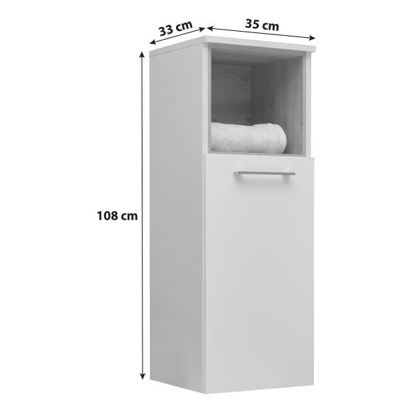 Badset Vastag 3-teilig Holzwerkstoff - 115 x 141 x 47 cm