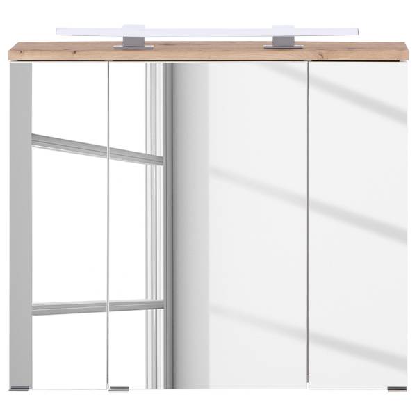 Badset Padosa 5-teilig Waschtisch 80 cm Holzwerkstoff - 160 x 182 x 47 cm
