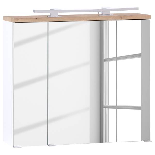Badset Padosa 5-teilig Waschtisch 80 cm Holzwerkstoff - 160 x 182 x 47 cm