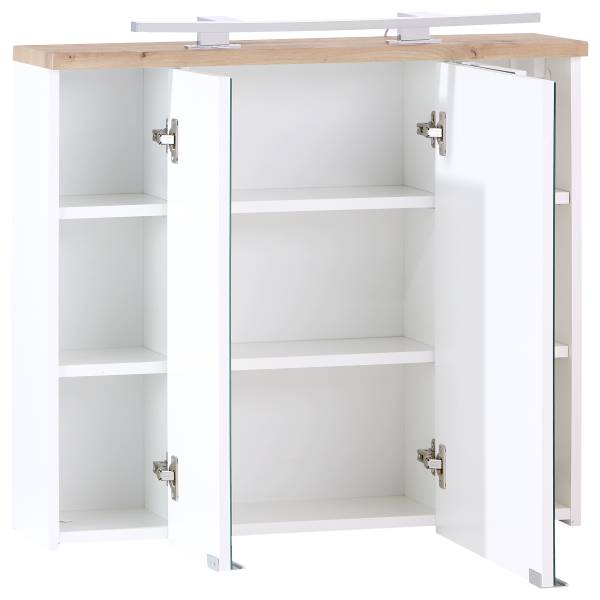 Badset Padosa 5-teilig Waschtisch 80 cm Holzwerkstoff - 160 x 182 x 47 cm