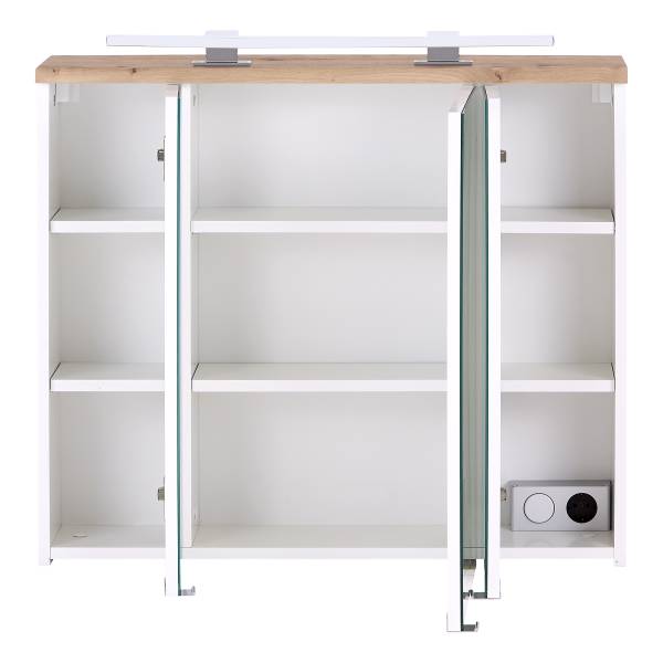 Badset Padosa 5-teilig Waschtisch 80 cm Holzwerkstoff - 160 x 182 x 47 cm