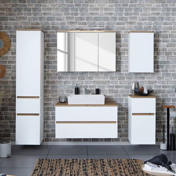 Set 5 mobili Padosa mobile lavabo 100 cm Materiale a base lignea - 180 x 182 x 47 cm