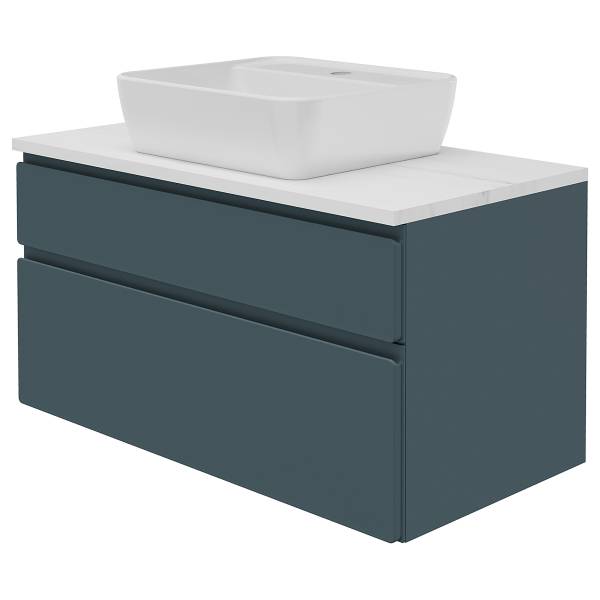 Set di 4 mobili da bagno Balatoni Blu scuro