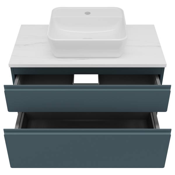 Set di 4 mobili da bagno Balatoni Blu scuro