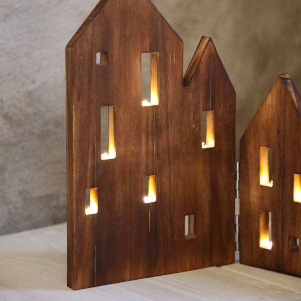 Oggetto decorativo View Pino massello - Marrone