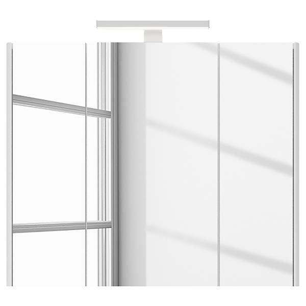 Badset Pajorok 2-teilig Weiß - Holzwerkstoff - 80 x 128 x 45 cm