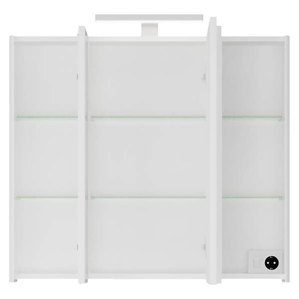 Badset Pajorok 2-teilig Weiß - Holzwerkstoff - 80 x 128 x 45 cm