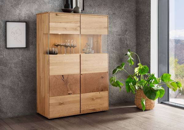 Credenza con illuminazione Mieva rovere